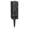 Black Cut-Out Geometric 8-Piece Solar Pathway Light Set -Outdoor Decor Sales 810594027 A0