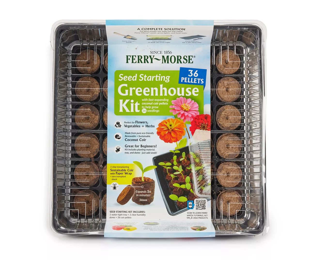 Seed Starting 36-Pellet Greenhouse Kit 3 Seed Starting 36-Pellet Greenhouse Kit