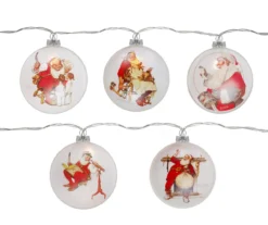 Northlight Norman Rockwell Santa Disc Light Set, 5-Lights