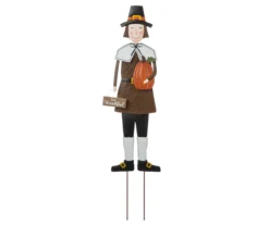 36" Pilgrim Man Metal Yard Stake