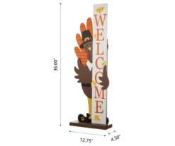 "Welcome" Pilgrim Turkey Decor -Outdoor Decor Sales 810596393 5
