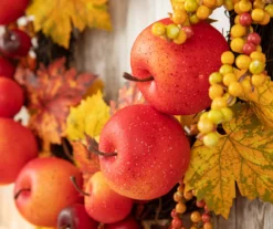 24" Apple, Berry & Leaf Wreath -Outdoor Decor Sales 810596395 4