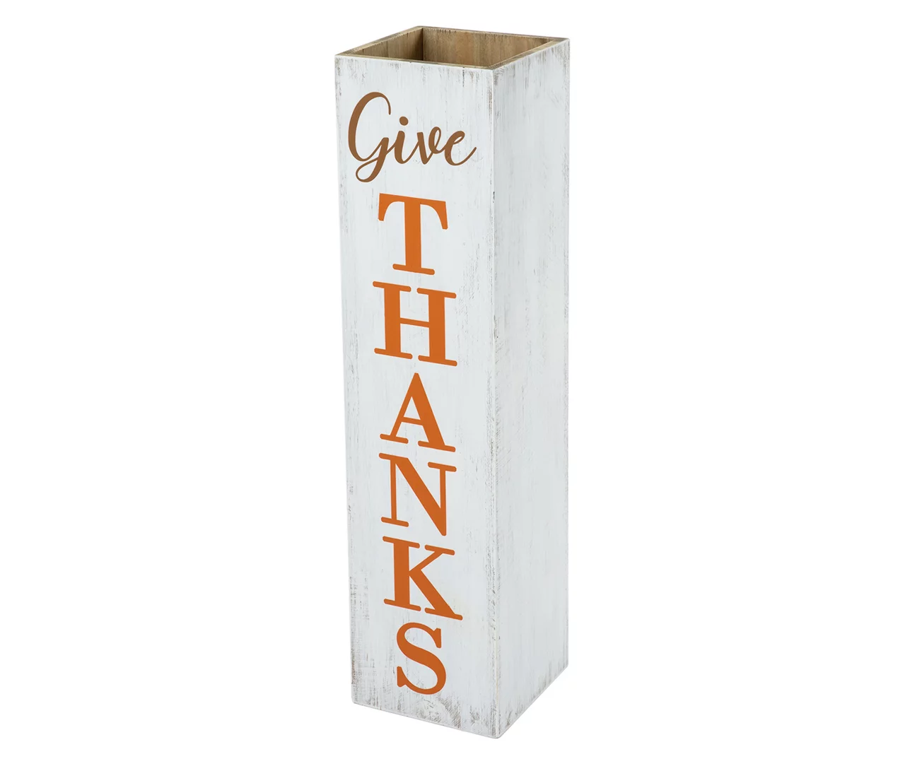 "Welcome" & "Give Thanks" Double Sided Box Sign 3 "Welcome" & "Give Thanks" Double Sided Box Sign