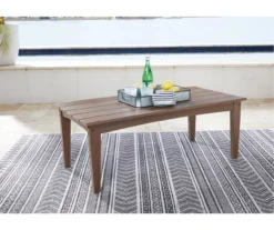 Emmeline Wood Look Coffee Table -Outdoor Decor Sales 810599346 1