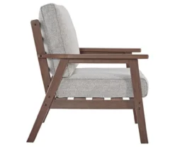 Emmeline Wood Look Cushioned Patio Lounge Chairs, 2-Pack -Outdoor Decor Sales 810599348 4