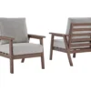 Emmeline Wood Look Cushioned Patio Lounge Chairs, 2-Pack -Outdoor Decor Sales 810599348 6