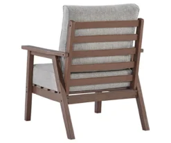 Emmeline Wood Look Cushioned Patio Lounge Chairs, 2-Pack -Outdoor Decor Sales 810599348 7