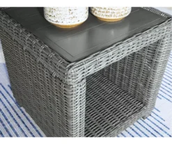 Elite Park All-Weather Wicker Patio End Table -Outdoor Decor Sales 810599417 3