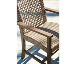 Germalia All-Weather Wicker Patio Dining Armchairs, 2-Pack -Outdoor Decor Sales 810599419 3