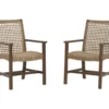 Germalia All-Weather Wicker Patio Dining Armchairs, 2-Pack -Outdoor Decor Sales 810599419 9