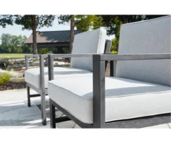 Fynnegan Gray Wood Cushioned Patio Lounge Chairs, 2-Pack -Outdoor Decor Sales 810599421 3