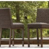 44.6" Paradise Trail All-Weather Wicker Patio Bar Stools, 2-Pack -Outdoor Decor Sales 810599432 5