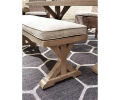 Beachcroft Wood Look Cushioned Patio Dining Bench -Outdoor Decor Sales 810599435 3