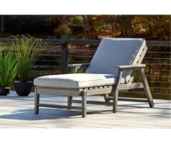 Visola Wood Look Cushioned Patio Chaise Lounge -Outdoor Decor Sales 810599443 9