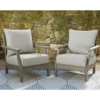 Visola Wood Look Cushioned Patio Lounge Chairs, 2-Pack -Outdoor Decor Sales 810599444 5