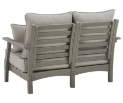 Visola Wood Look Cushioned Patio Loveseat -Outdoor Decor Sales 810599445 3