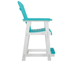 Eisley Wood Look Patio Dining Counter Stools, 2-Pack -Outdoor Decor Sales 810599459 5