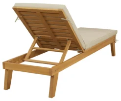 Byron Bay Wood Cushioned Patio Chaise Lounge -Outdoor Decor Sales 810599470 4