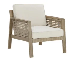 Barn Cove Wood Cushioned Patio Lounge Chairs, 2-Pack -Outdoor Decor Sales 810599478 1