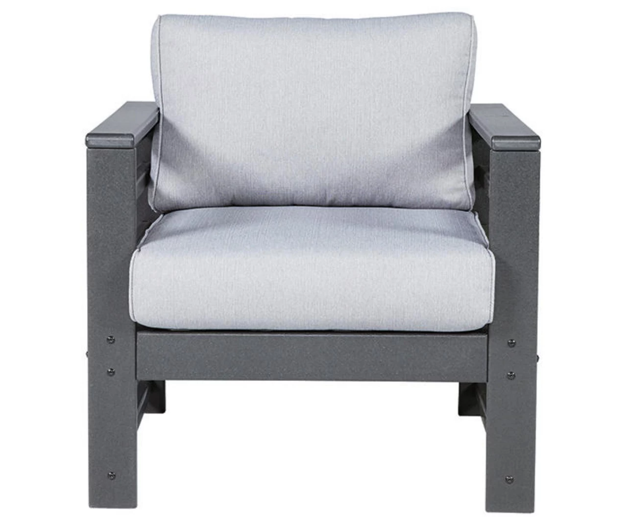 Amora Wood Look Cushioned Patio Chairs, 2-Pack 4 Amora Wood Look Cushioned Patio Chairs, 2-Pack - Image 2