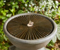 Faux Granite Pedestal LED Water Fountain -Outdoor Decor Sales 810607350 A0 5