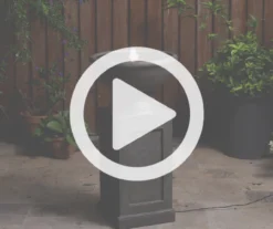 Faux Granite Pedestal LED Water Fountain -Outdoor Decor Sales 810607350 V0