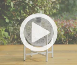 11.5" White Mesh Metal LED Solar Lantern -Outdoor Decor Sales 810607502 V0