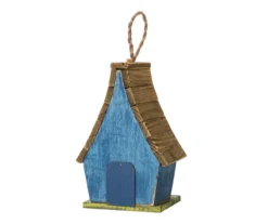 Blue Bird & Leaves Wood Birdhouse 10 Blue Bird & Leaves Wood Birdhouse -Outdoor Decor Sales 810607521 A0 7
