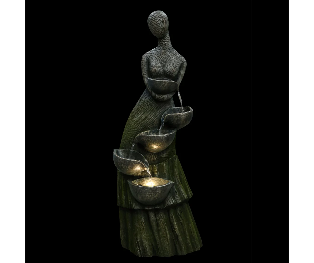 Northlight Faceless Woman 5-Tier LED Water Fountain 7 Northlight Faceless Woman 5-Tier LED Water Fountain - Image 5