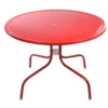 Northlight Retro Tulip Red Metal Patio Dining Table -Outdoor Decor Sales 810612953 A0 1