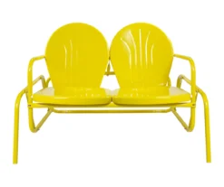 Northlight Retro Tulip Metal Patio Glider Loveseat -Outdoor Decor Sales 810612954 A0 1