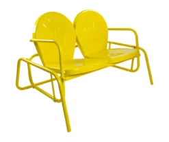 Northlight Retro Tulip Metal Patio Glider Loveseat -Outdoor Decor Sales 810612954 A0 3