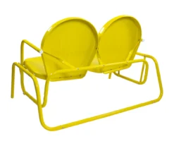 Northlight Retro Tulip Metal Patio Glider Loveseat -Outdoor Decor Sales 810612954 A0 5