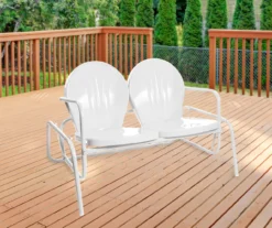 Northlight Retro Tulip Metal Patio Glider Loveseat -Outdoor Decor Sales 810612955 A0 2