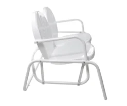 Northlight Retro Tulip Metal Patio Glider Loveseat -Outdoor Decor Sales 810612955 A0 4