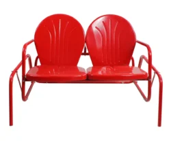 Northlight Retro Tulip Metal Patio Glider Loveseat