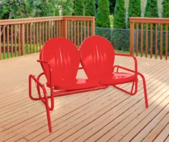 Northlight Retro Tulip Metal Patio Glider Loveseat -Outdoor Decor Sales 810612957 A0 2