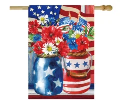 28" X 40" Patriotic Bouquet Garden Flag