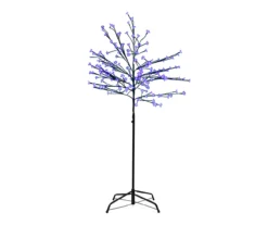 Northlight 8' Warm Blue Cherry Blossom LED Tree