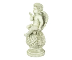 18" Cherub Sitting On Finial Statue -Outdoor Decor Sales 810616743 A0 4
