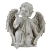 10" Angel With Bird Statue
