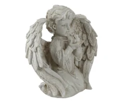10" Kneeling Angel With Dove Statue 9 10" Kneeling Angel With Dove Statue -Outdoor Decor Sales 810616764 A0 3