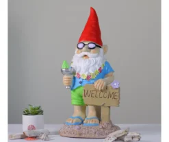 16" Summer Time 'Welcome' Gnome Statue -Outdoor Decor Sales 810616772 A0 3
