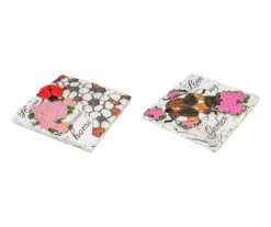 "Love My Garden" Ladybug & Floral Stepping Garden Stones, 2-Pack -Outdoor Decor Sales 810616780 A0 3