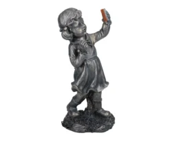 18" Girl With Cell Phone LED Solar Statue -Outdoor Decor Sales 810616808 A0 3
