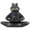 11" Black Sukhasana Yoga Frog Statue 1 11" Black Sukhasana Yoga Frog Statue -Outdoor Decor Sales 810616816 A0 1