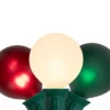 Northlight Frosted Red, White & Green Globe Light Set, 10-Lights -Outdoor Decor Sales 810641883 A0 1