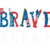 "Brave" Patriotic Icons 5-Piece Yard Stake Set -Outdoor Decor Sales 810649693 A0 1