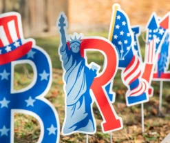 "Brave" Patriotic Icons 5-Piece Yard Stake Set -Outdoor Decor Sales 810649693 A0 4