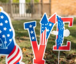 "Brave" Patriotic Icons 5-Piece Yard Stake Set -Outdoor Decor Sales 810649693 A0 5